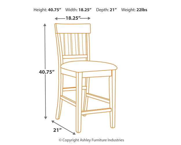 Haddigan Upholstered Barstool (2/CN)