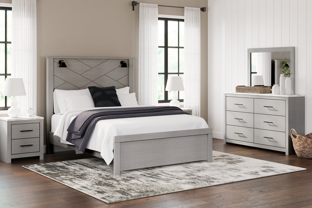Cottonburg Queen Panel Bed with Dresser and 2 Nightstands