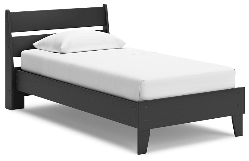 Socalle Twin Panel Platform Bed with Dresser and 2 Nightstands