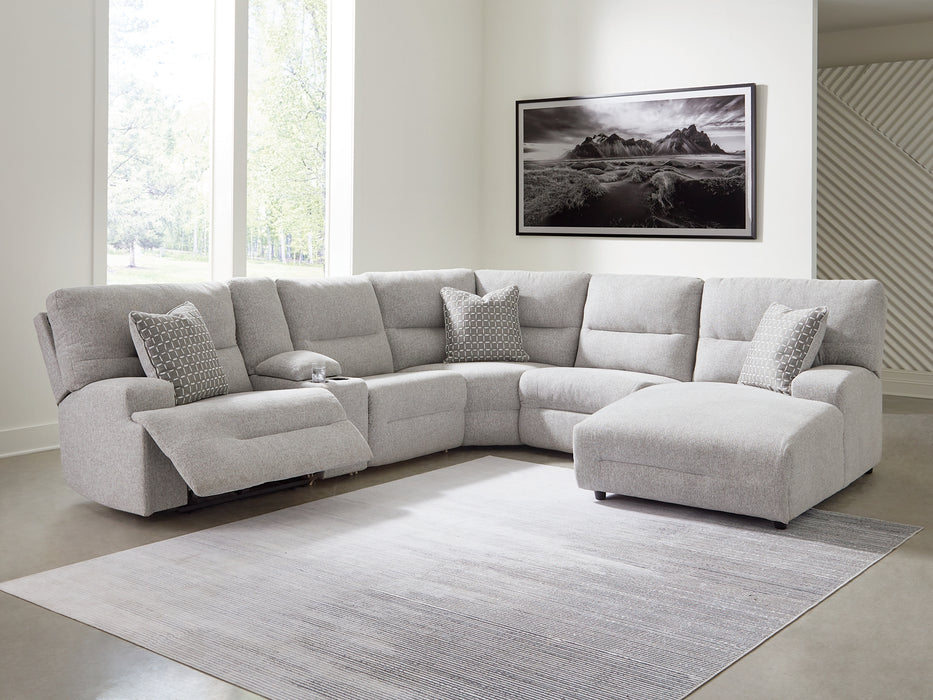 Acklen Place 6-Piece Power Reclining Sectional with Chaise